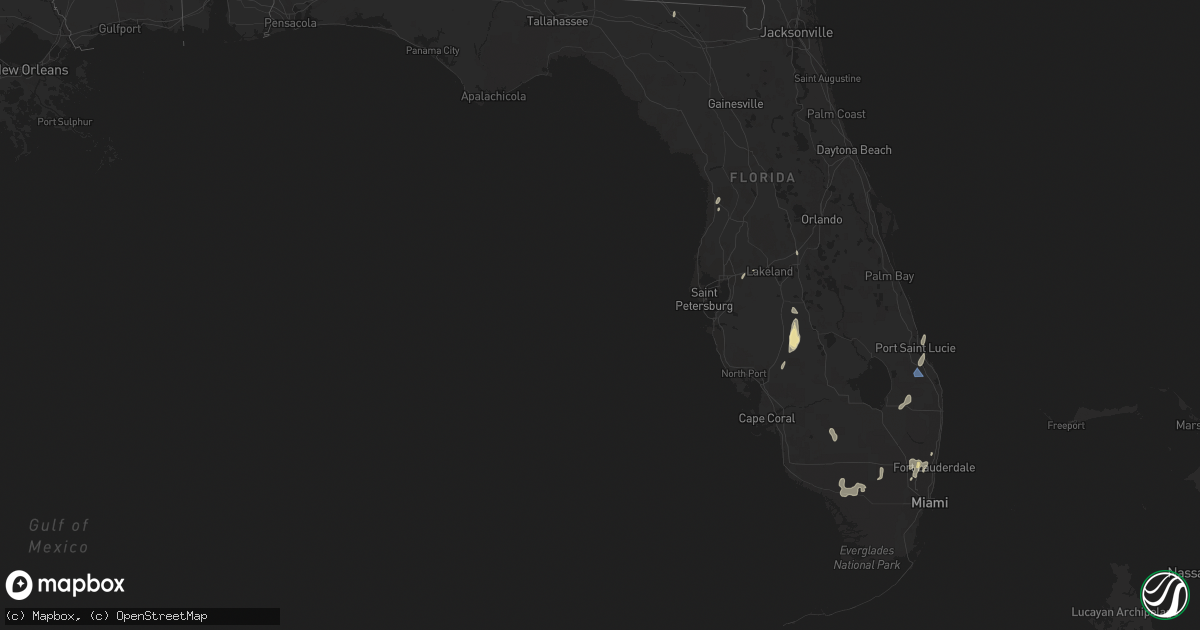 Hail map in Florida on May 20, 2022
