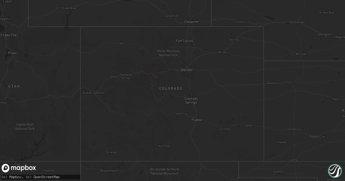 Hail map in Colorado on May 20, 2023