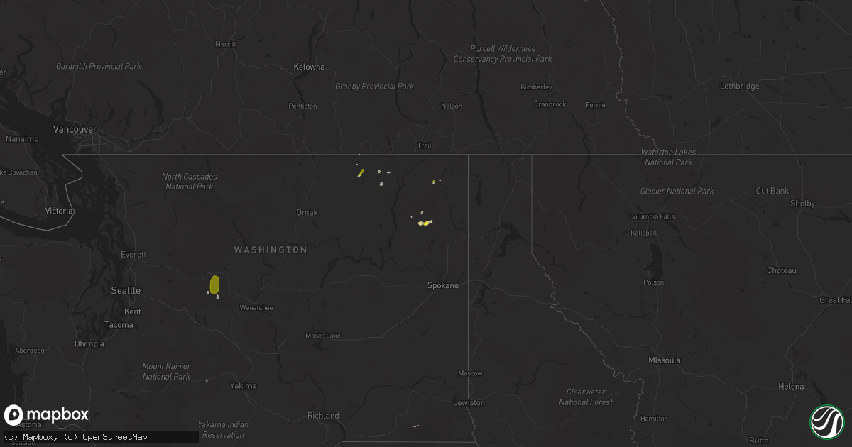 Hail map on May 20, 2023