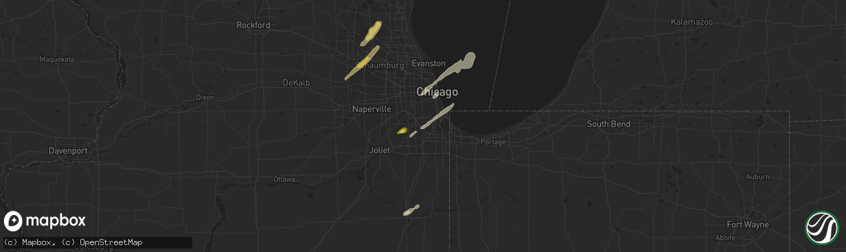 Hail map in Alsip, IL on May 20, 2024