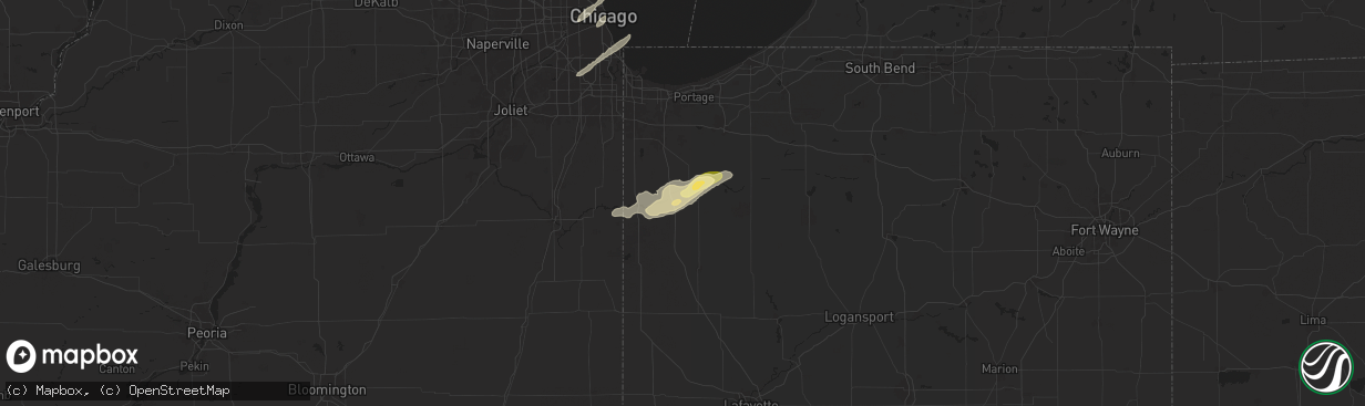 Hail map in Demotte, IN on May 20, 2024