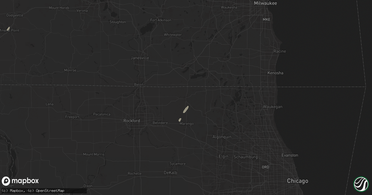 Hail map in Harvard, IL on May 20, 2024