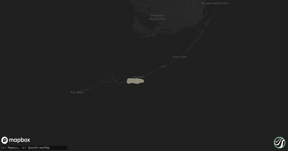 Hail map in Marathon, FL on May 20, 2024