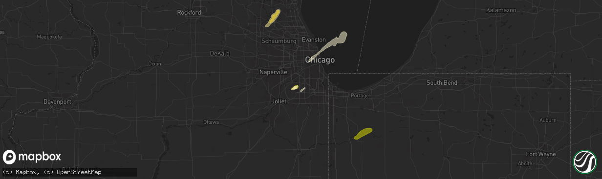 Hail map in Orland Park, IL on May 20, 2024