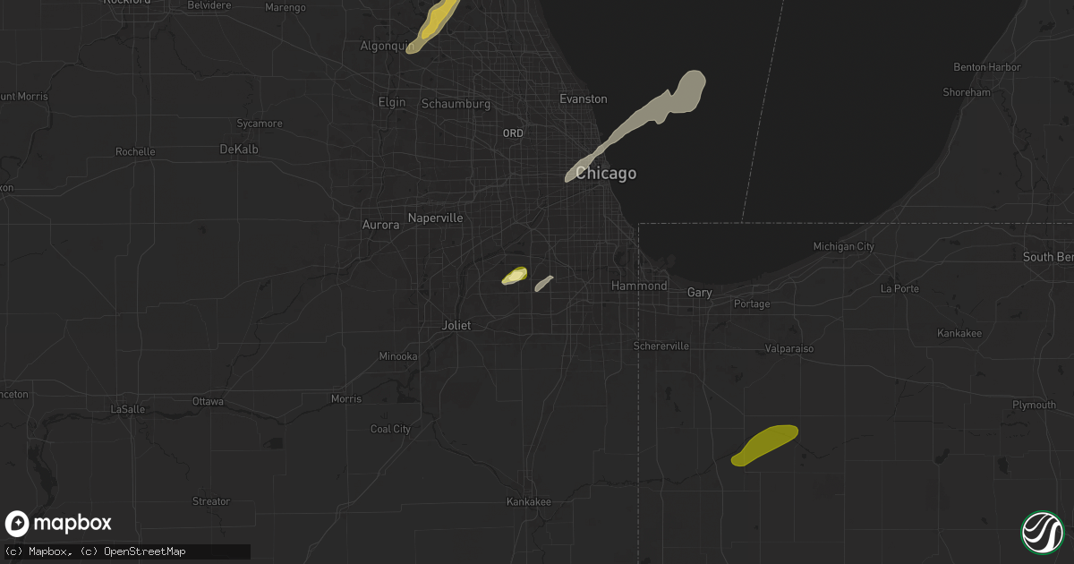 Hail map in Orland Park, IL on May 20, 2024