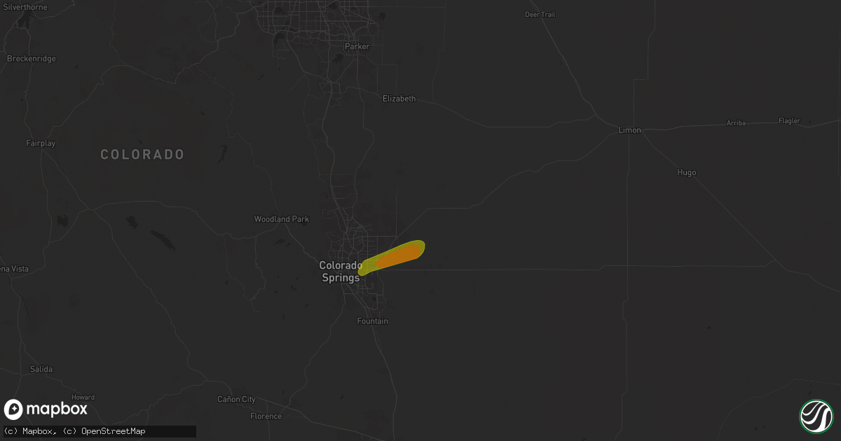 Hail map in Peyton, CO on May 20, 2024