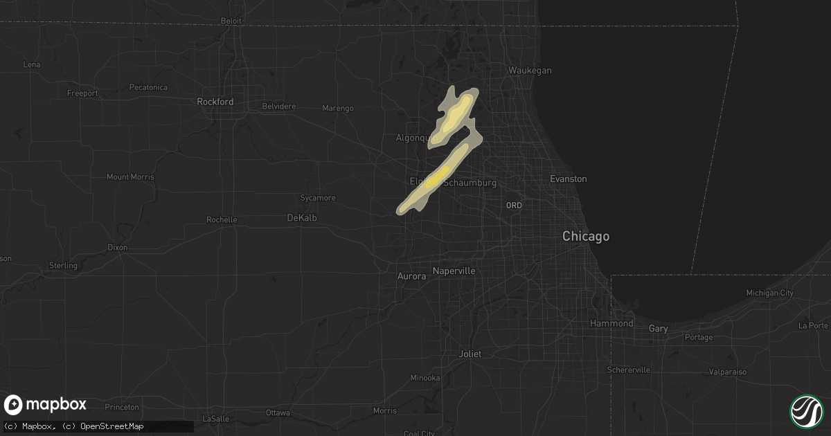 Hail map in Saint Charles, IL on May 20, 2024