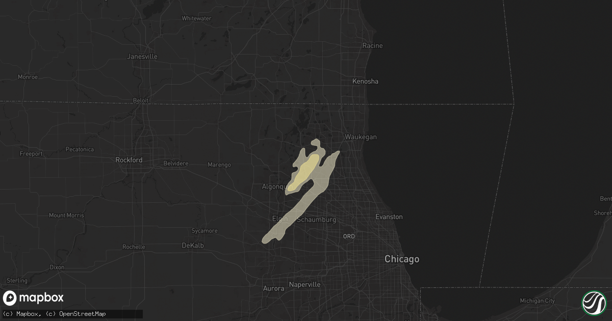 Hail map in Wauconda, IL on May 20, 2024