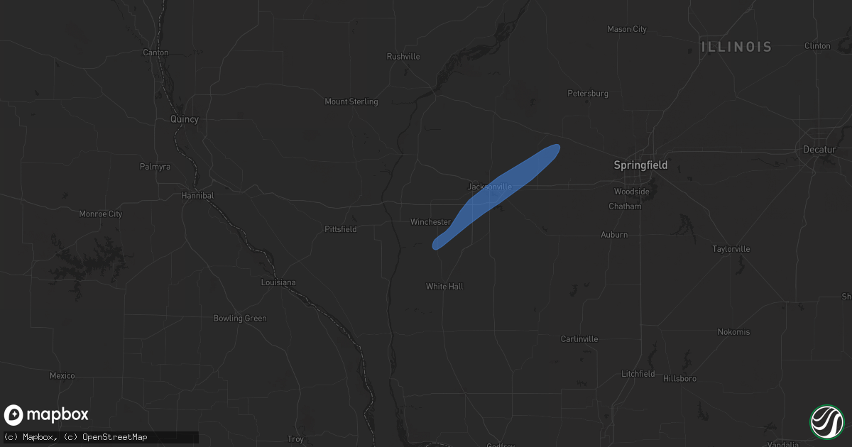 Hail map in Winchester, IL on May 20, 2025
