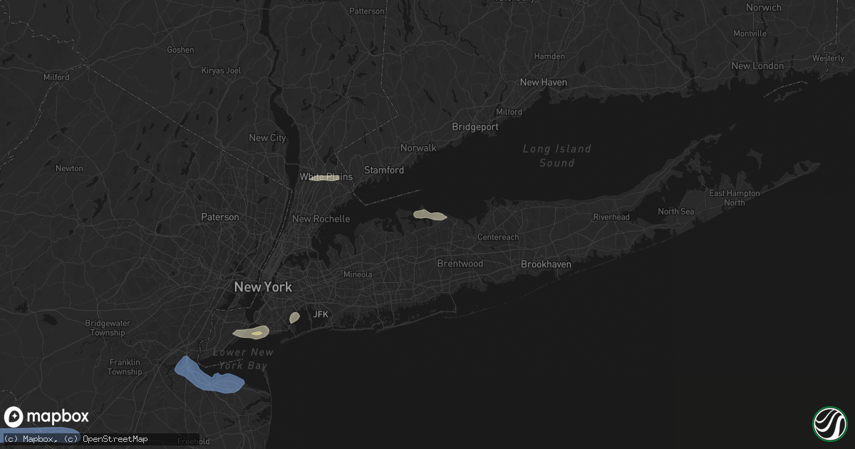 Hail map in Centerport, NY on May 20, 2026