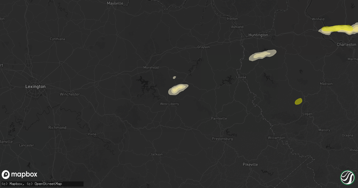 Hail map in Elkfork, KY on May 20, 2026