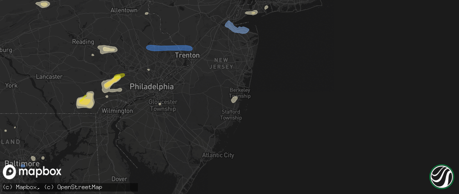Hail map in Forked River, NJ on May 20, 2026