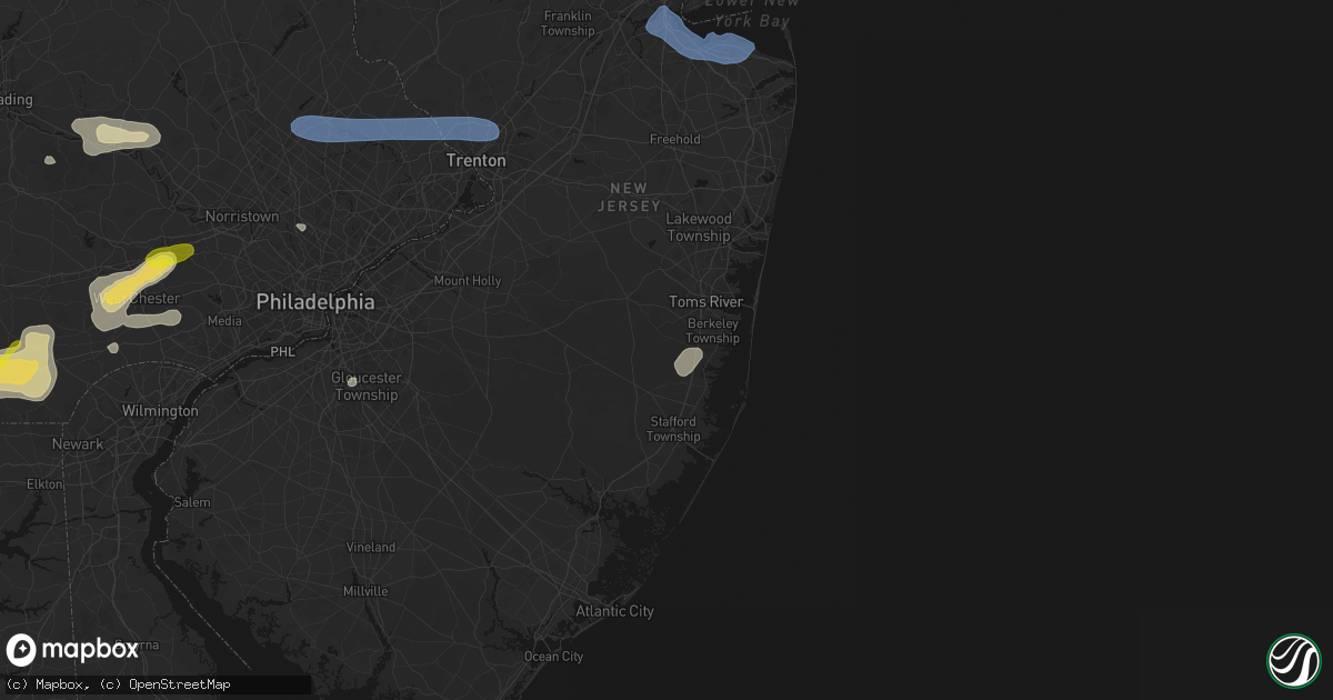 Hail map in Forked River, NJ on May 20, 2026