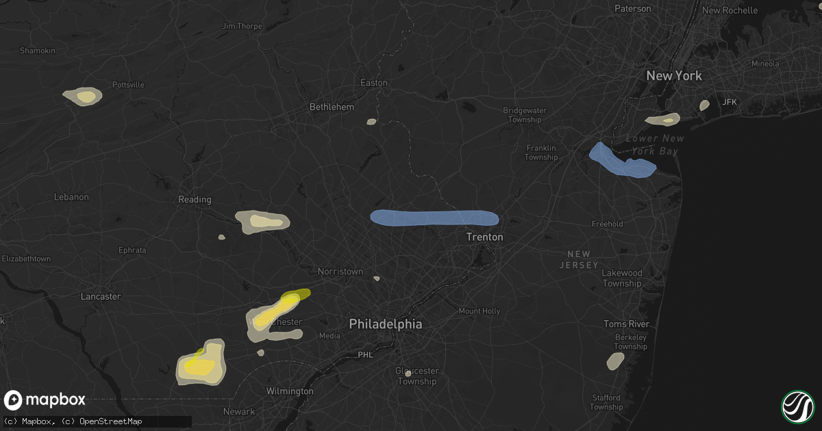 Hail map in Furlong, PA on May 20, 2026