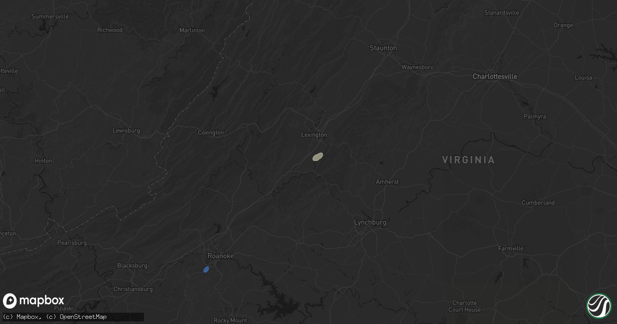 Hail map in Glasgow, VA on May 20, 2026