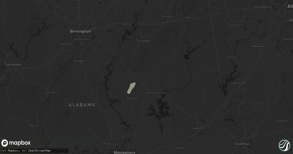 Hail map in Goodwater, AL on May 20, 2026