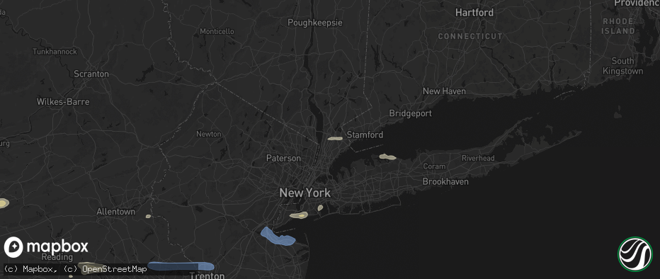Hail map in Hartsdale, NY on May 20, 2026