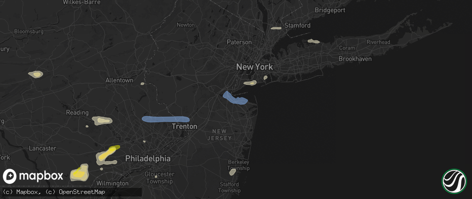 Hail map in Keyport, NJ on May 20, 2026