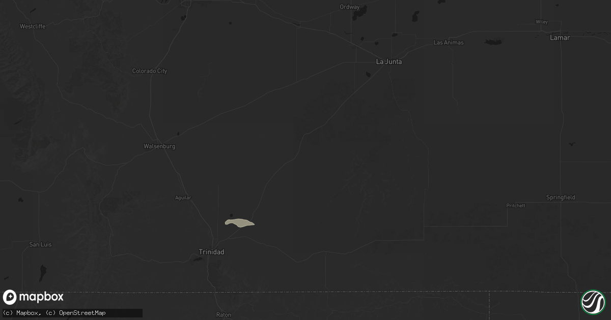 Hail map in Model, CO on May 20, 2026