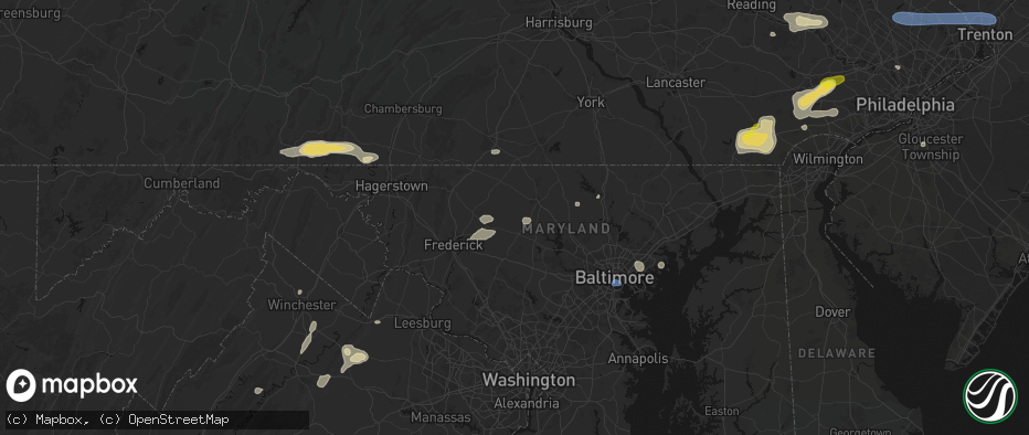 Hail map in New Windsor, MD on May 20, 2026