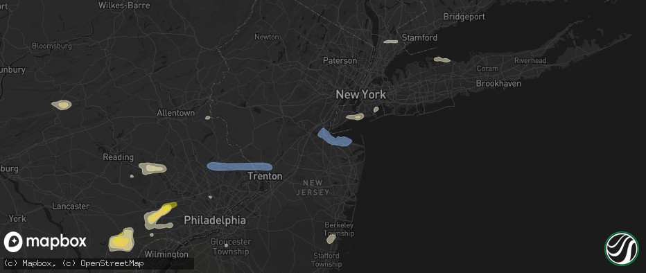 Hail map in Parlin, NJ on May 20, 2026