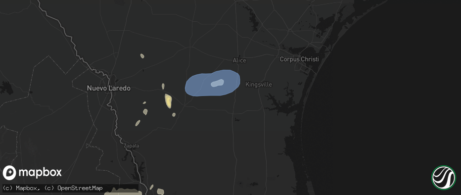 Hail map in Premont, TX on May 20, 2026