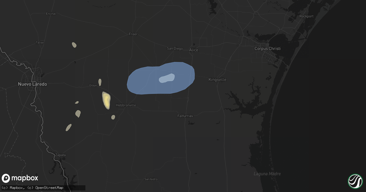 Hail map in Premont, TX on May 20, 2026