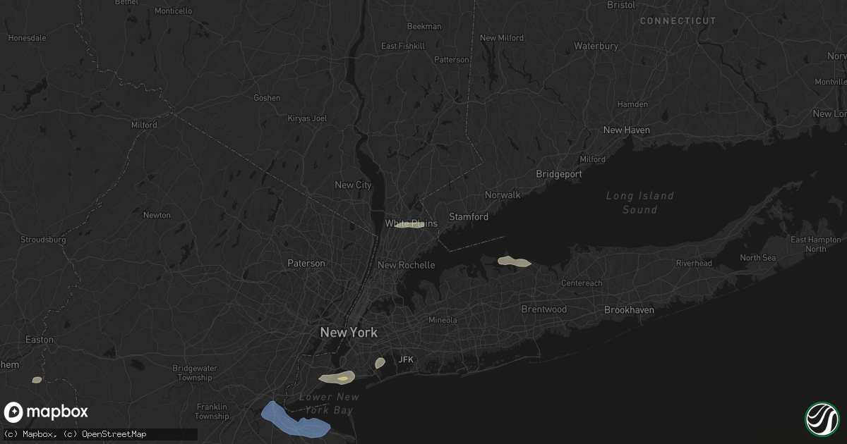 Hail map in Purchase, NY on May 20, 2026