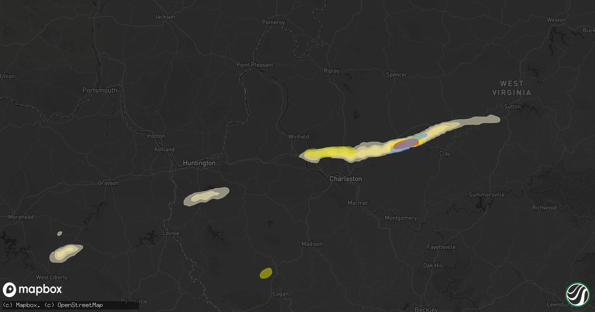 Hail map in Scott Depot, WV on May 20, 2026