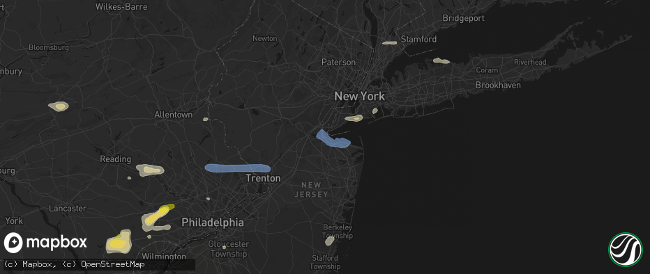 Hail map in South Amboy, NJ on May 20, 2026