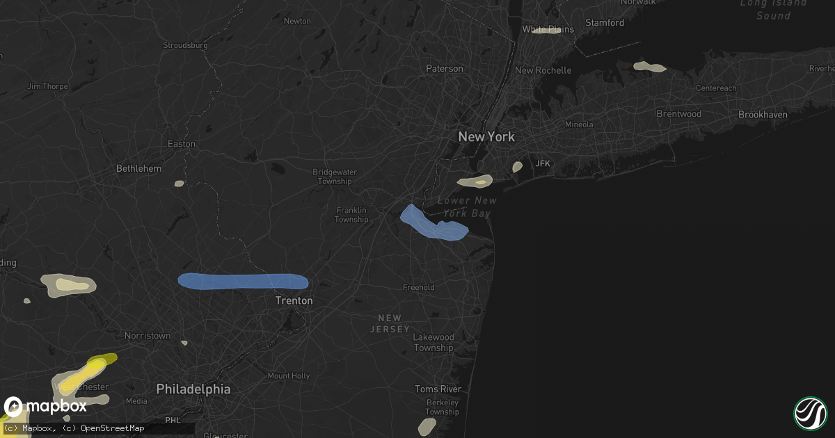 Hail map in South Amboy, NJ on May 20, 2026