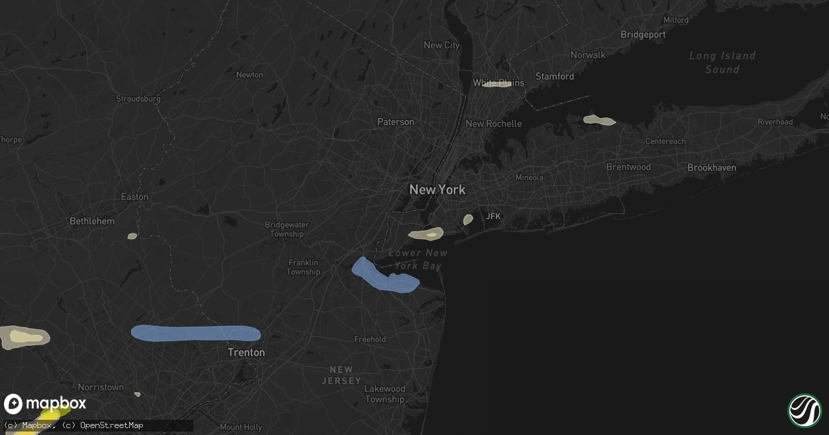 Hail map in Staten Island, NY on May 20, 2026