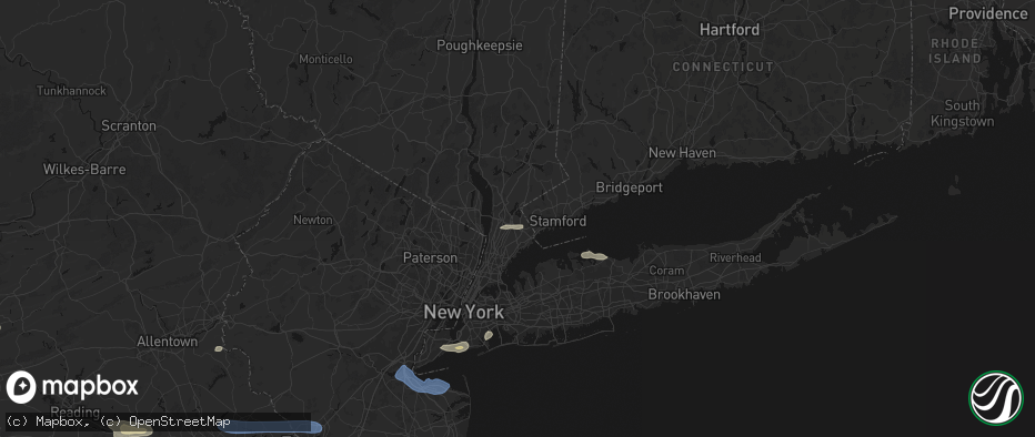 Hail map in West Harrison, NY on May 20, 2026