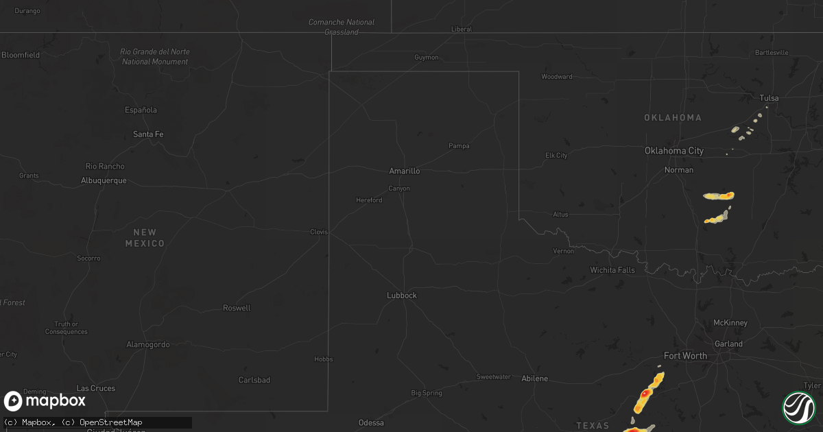Hail map on May 21, 2011