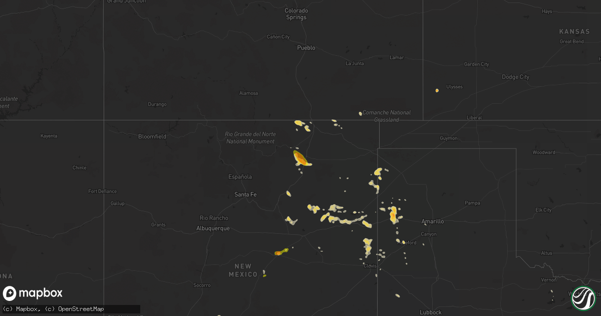 Hail map on May 21, 2012