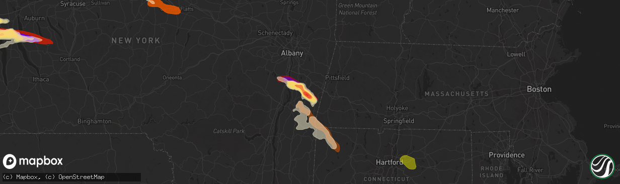 Hail map in Chatham, NY on May 21, 2013