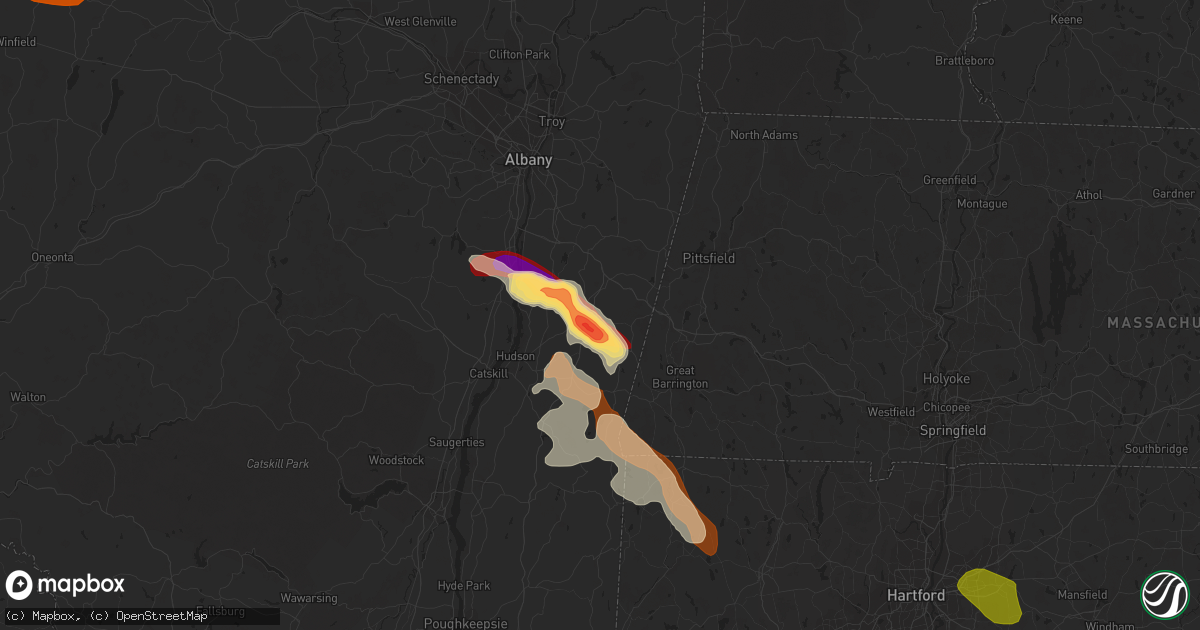Hail map in Chatham, NY on May 21, 2013