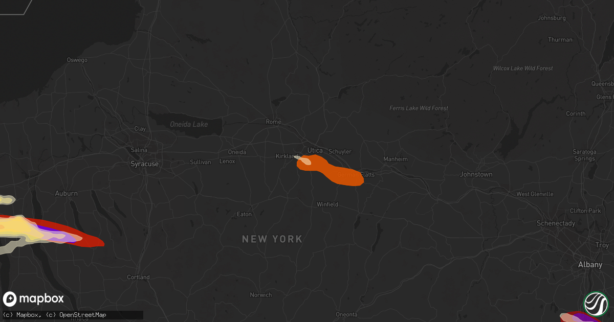 Hail map in New Hartford, NY on May 21, 2013