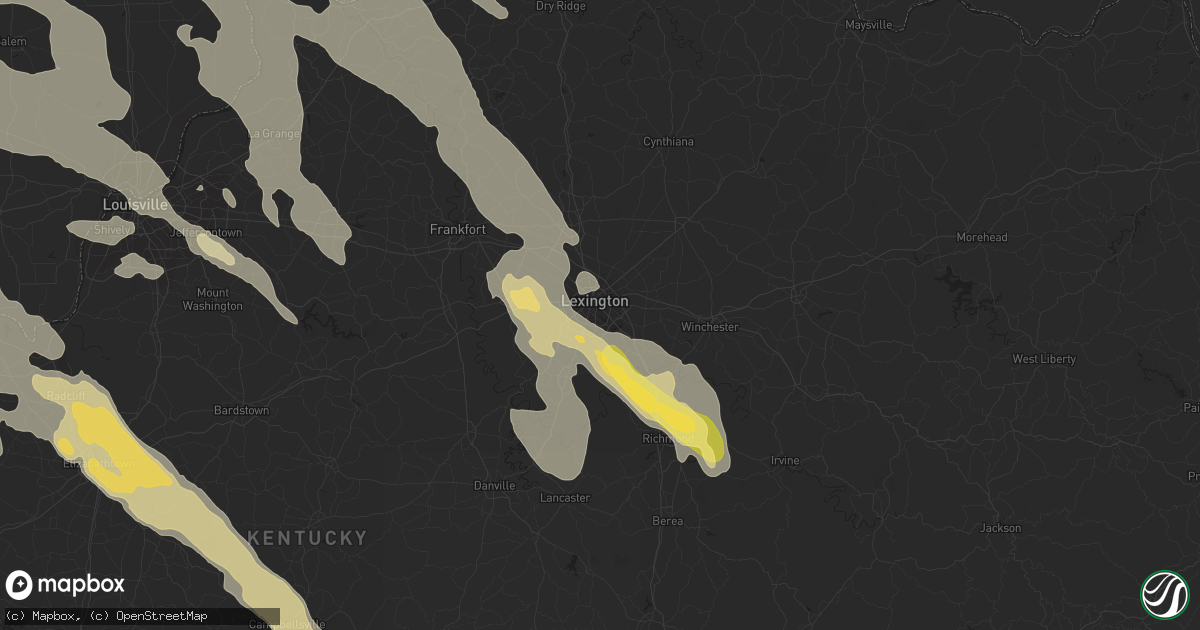 Hail map in Lexington, KY on May 21, 2014