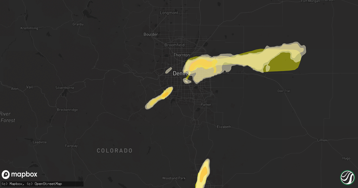 Hail map in Littleton, CO on May 21, 2014