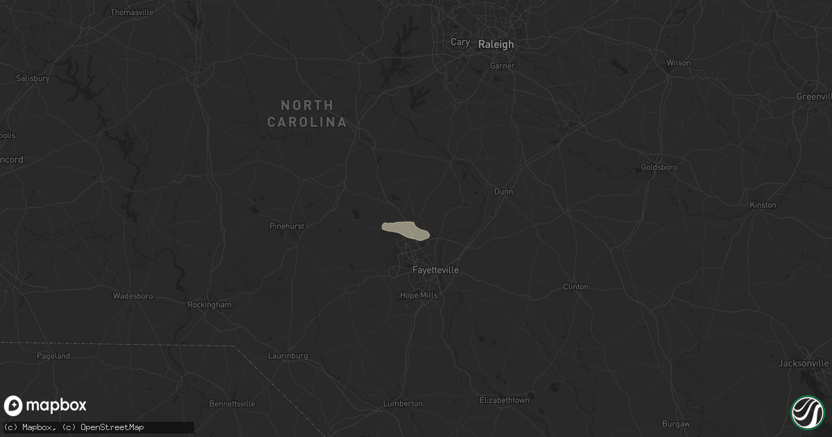 Hail map in Spring Lake, NC on May 21, 2015
