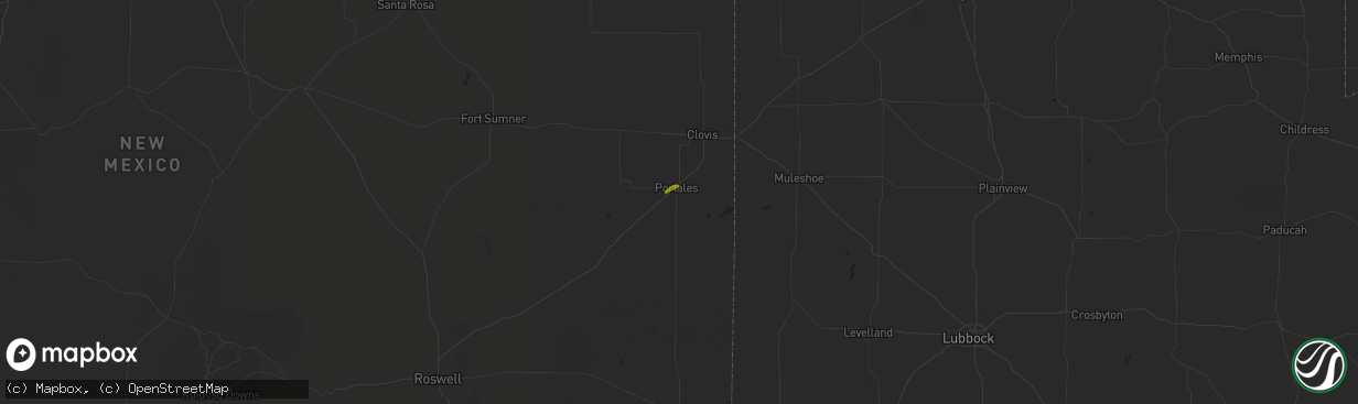 Hail map in Portales, NM on May 21, 2016