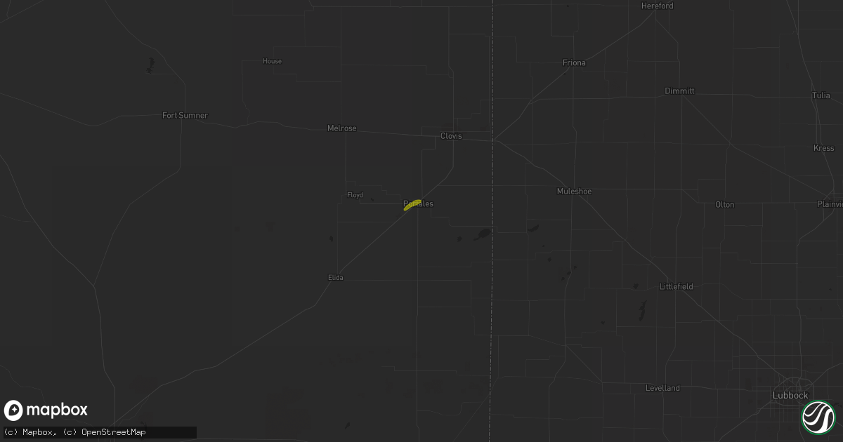 Hail map in Portales, NM on May 21, 2016