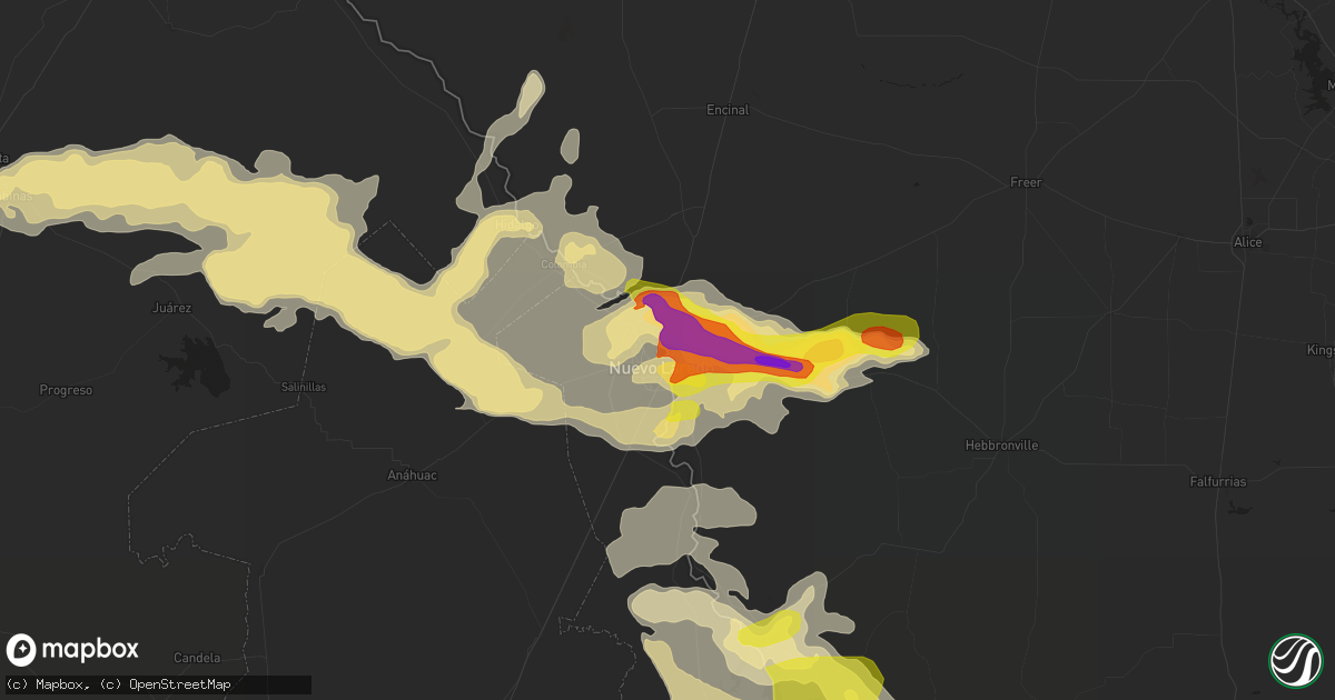 Hail map in Laredo, TX on May 21, 2017