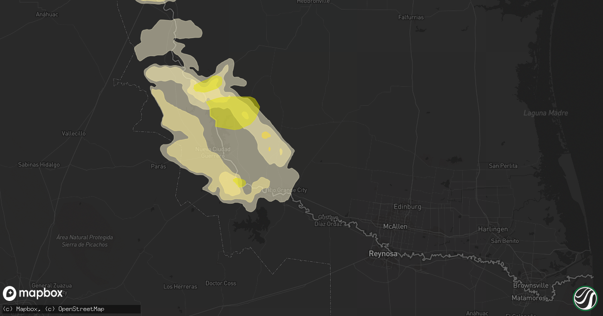 Hail map in Rio Grande City, TX on May 21, 2017