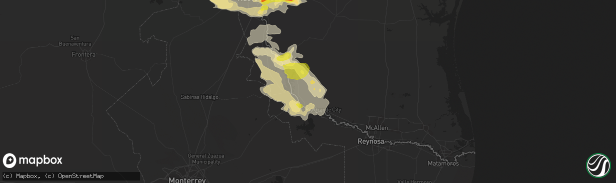 Hail map in Roma, TX on May 21, 2017