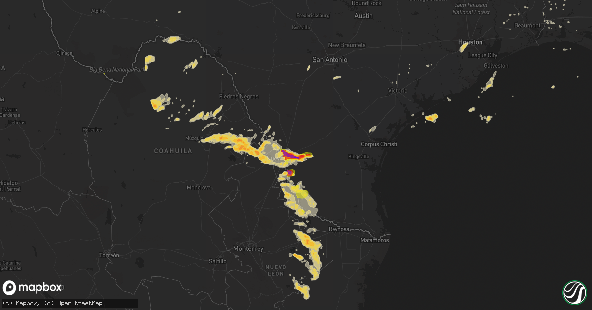 Hail map on May 21, 2017