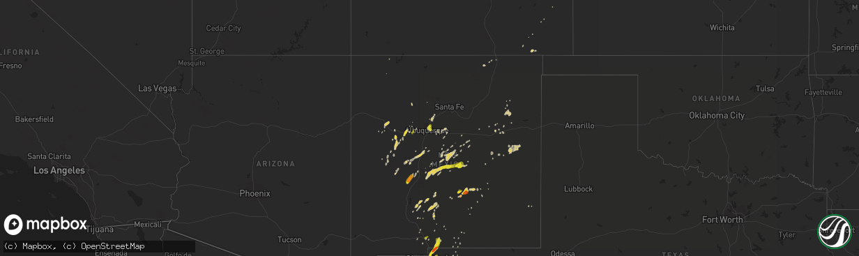 Hail map on May 21, 2018