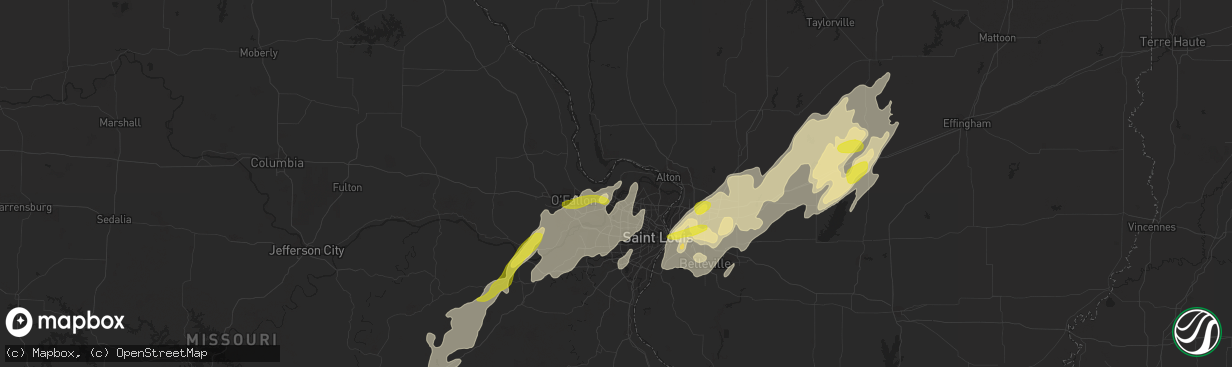 Hail map in Saint Charles, MO on May 21, 2019