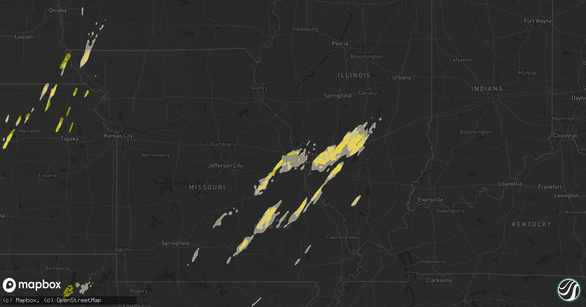 Hail map on May 21, 2019